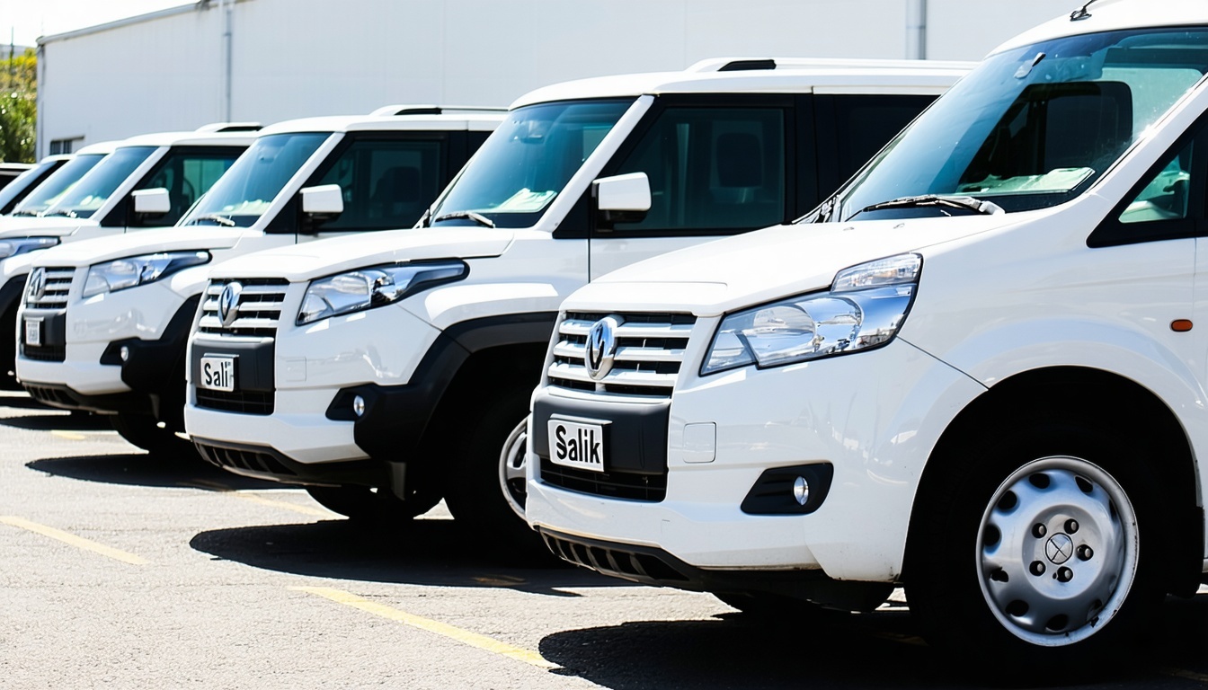 Business fleet vehicles equipped with Salik tags
